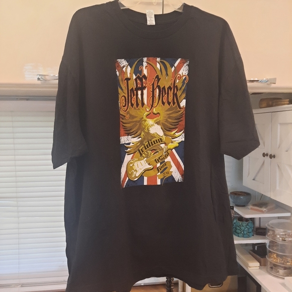 Anvil Tops - Jeff Beck 2011 US World Tour Short Sleeve Tee Shirt 2X